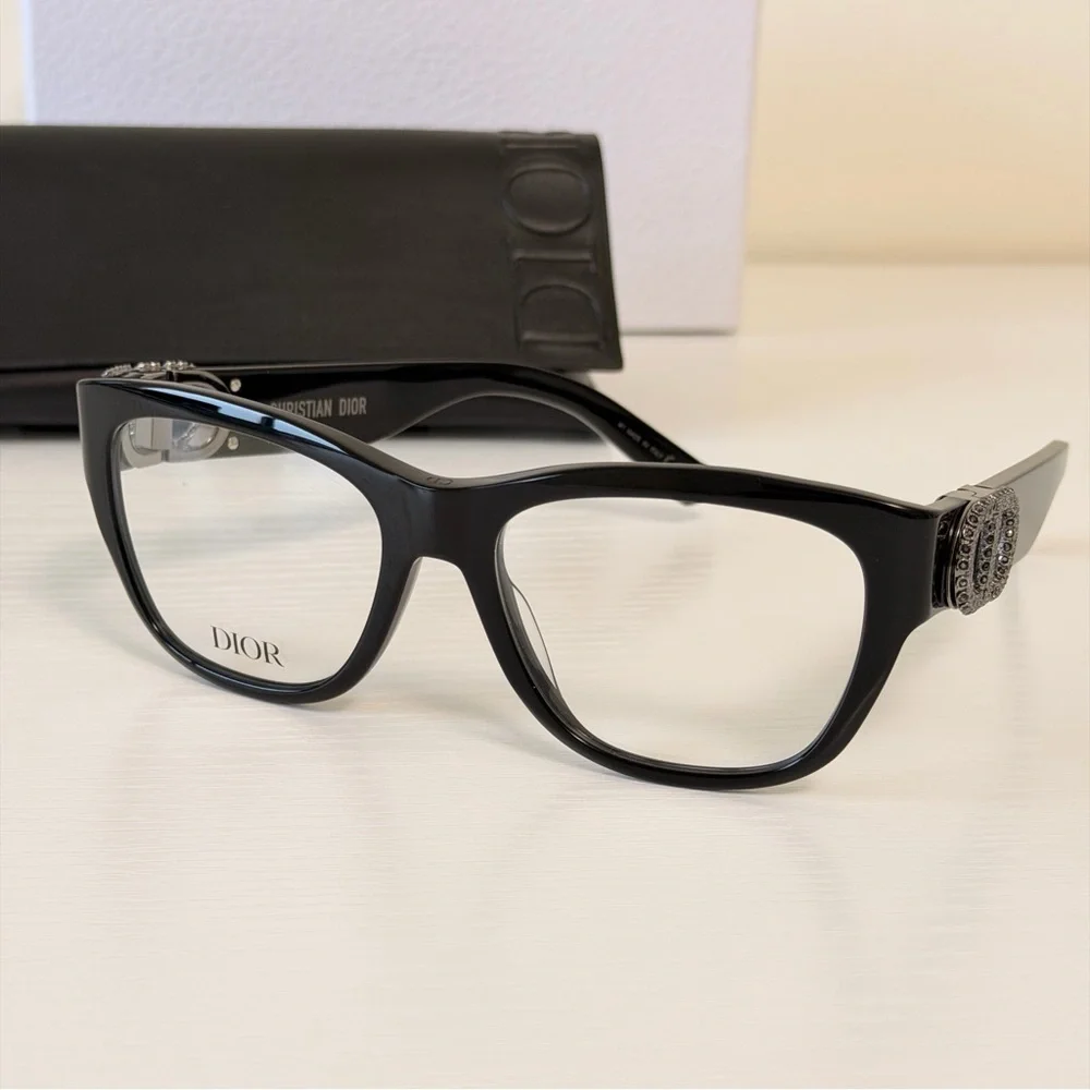 New! Dior Women's Black Eyeglasses, 30MontaigneO S4I 1400, Authentic